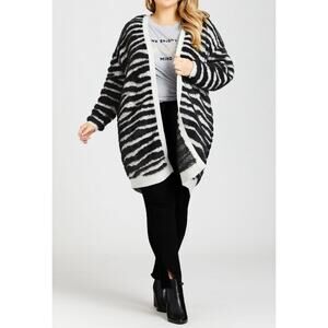 Loralette Women's Plus Size Alana Longline Relaxed Fit Coatigan size 3X NWT